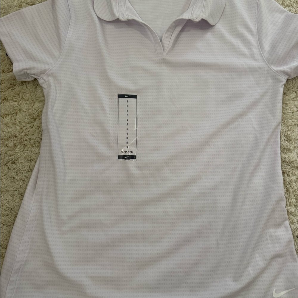 Nike Women's Soft Gray Short Sleeve Polo